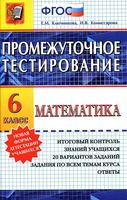 Математика 6 класс промежуточное тестирование Ключникова Комиссарова читать онлайн бесплатно