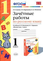 Зачетные работы по русскому языку 1 класс Гусева Канакина Горецкий читать онлайн бесплатно